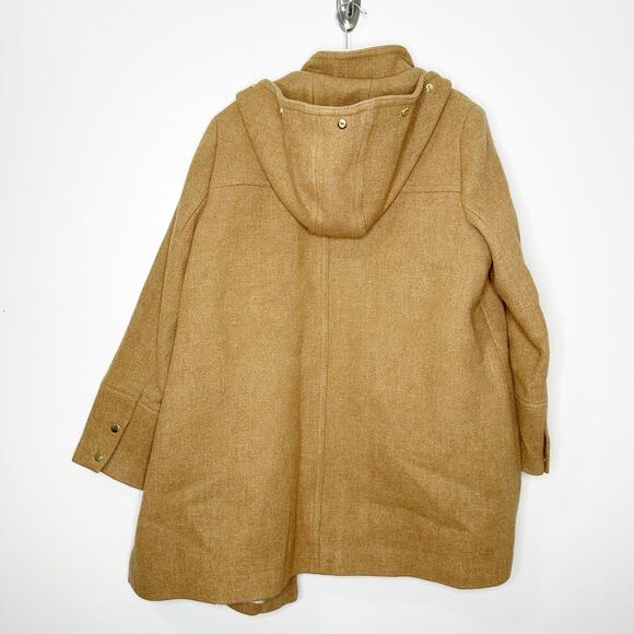 J Crew Nello Gori Stadium Cloth Wool Chateau Parka Brown 18 - Picture 3 of 9